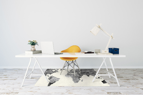 Chair mat Old world map