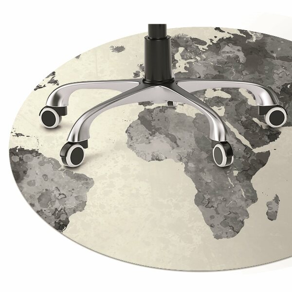 Chair mat Old world map