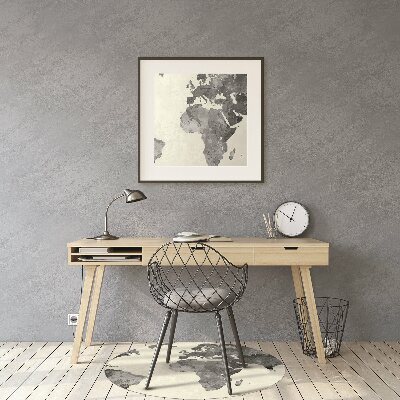 Chair mat Old world map
