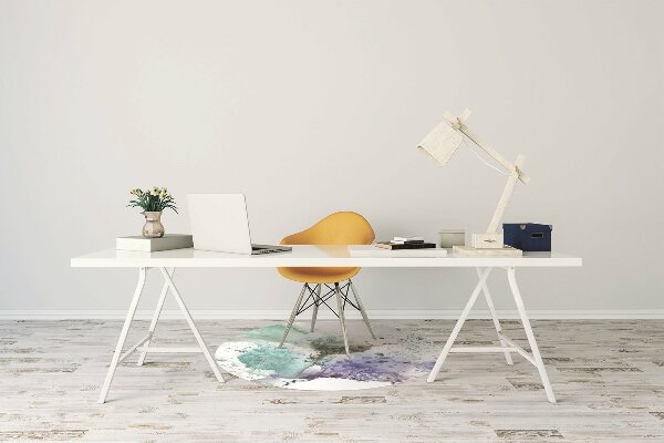 Office chair mat color ink