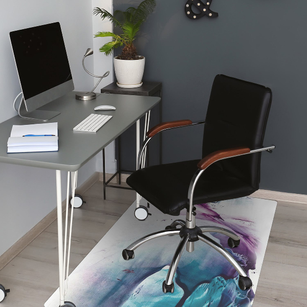 Desk chair mat paint Stains