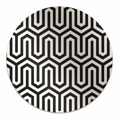 Office chair mat geometric pattern