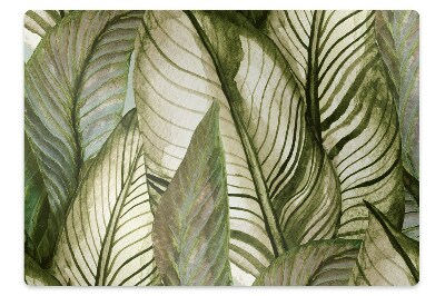 Office chair mat monstera