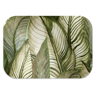 Office chair mat monstera