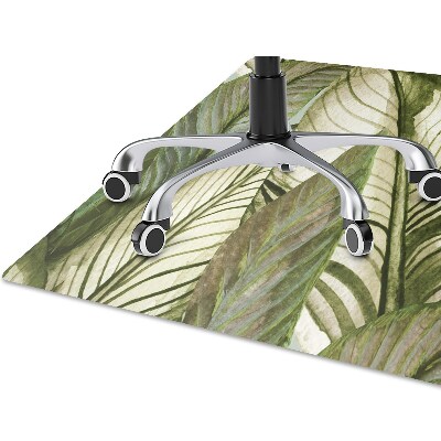 Office chair mat monstera