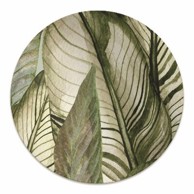 Office chair mat monstera