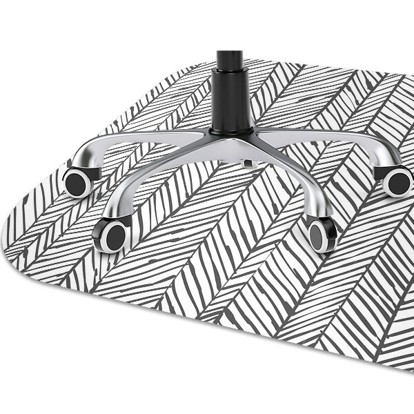 Office chair mat herringbone