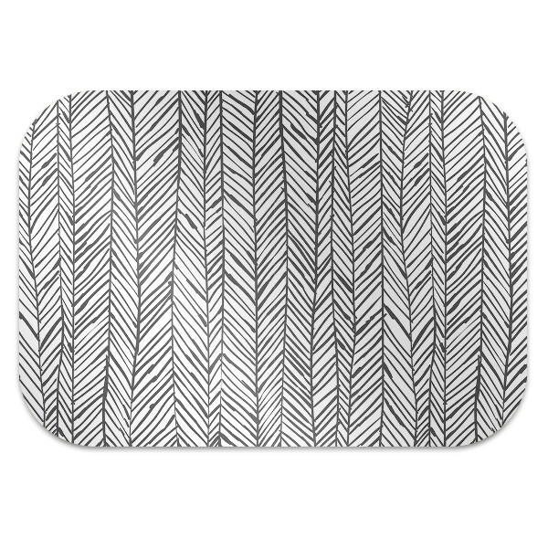 Office chair mat herringbone