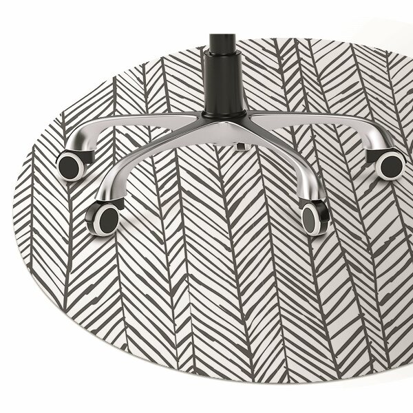 Office chair mat herringbone