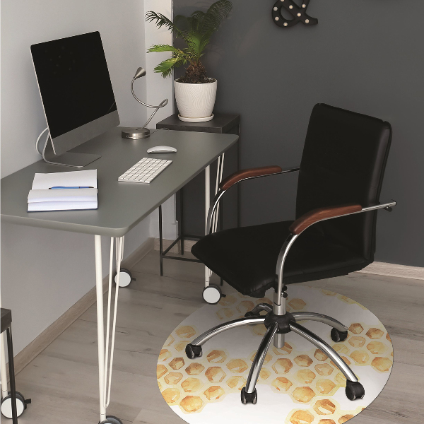Desk chair mat Honeycombs