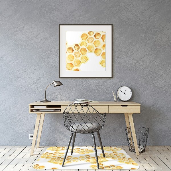 Desk chair mat Honeycombs
