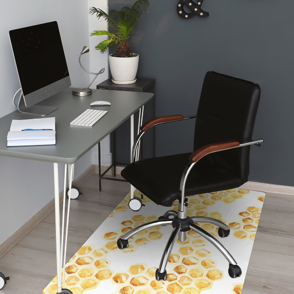 Desk chair mat Honeycombs