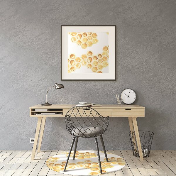 Desk chair mat Honeycombs