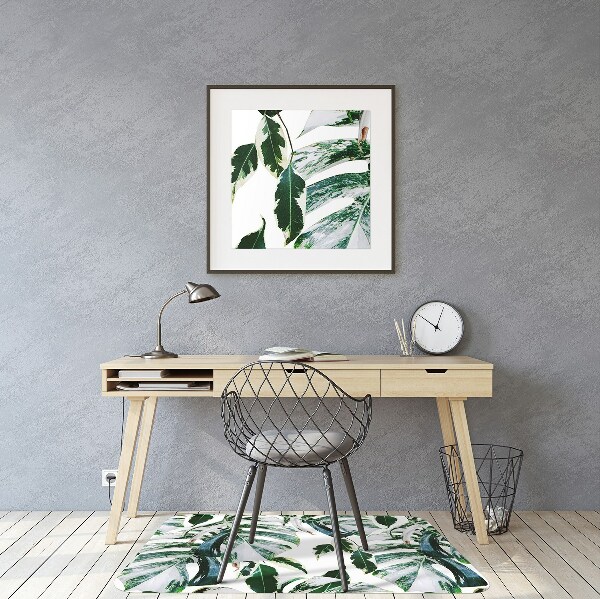 Computer chair mat palm leaves