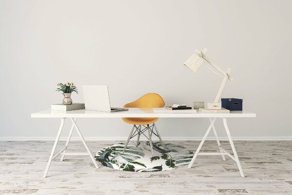 Computer chair mat palm leaves