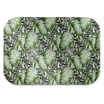 Desk chair mat leaf Monstera