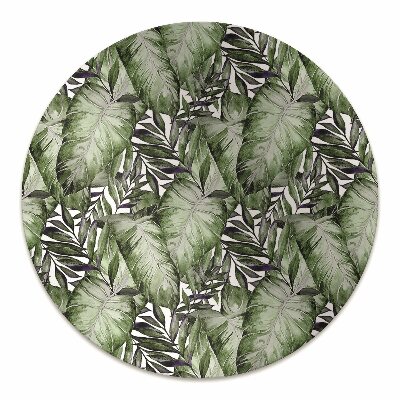 Desk chair mat leaf Monstera