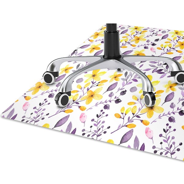 Chair mat abstract flowers