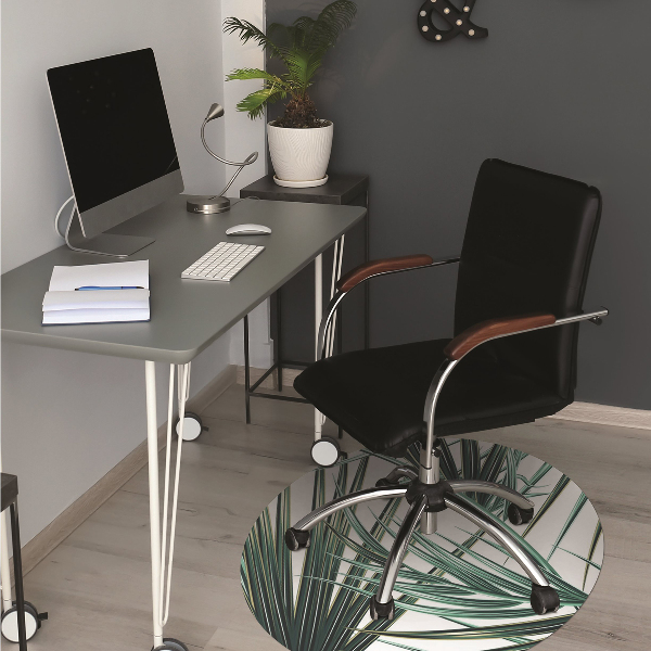 Computer chair mat palm leaf