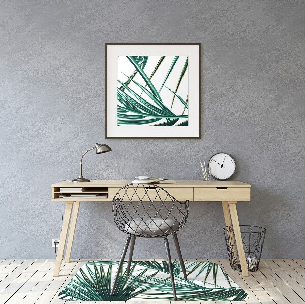 Computer chair mat palm leaf