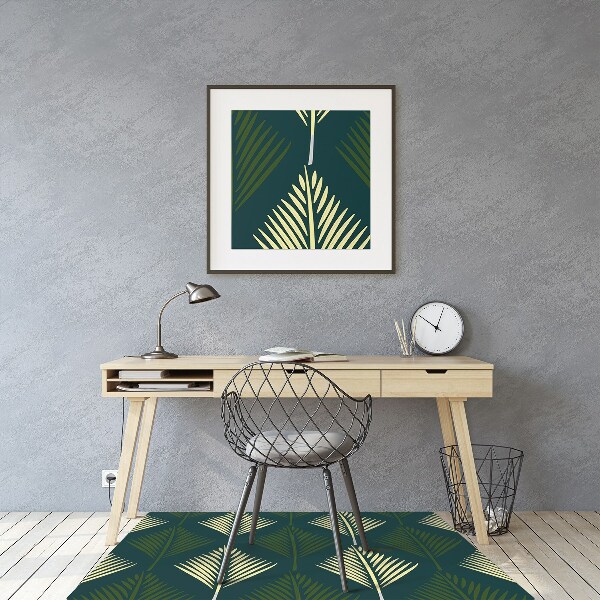 Computer chair mat palm leaf