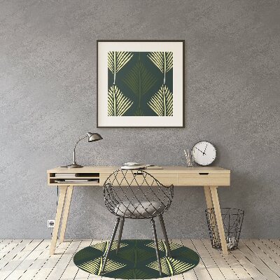 Computer chair mat palm leaf