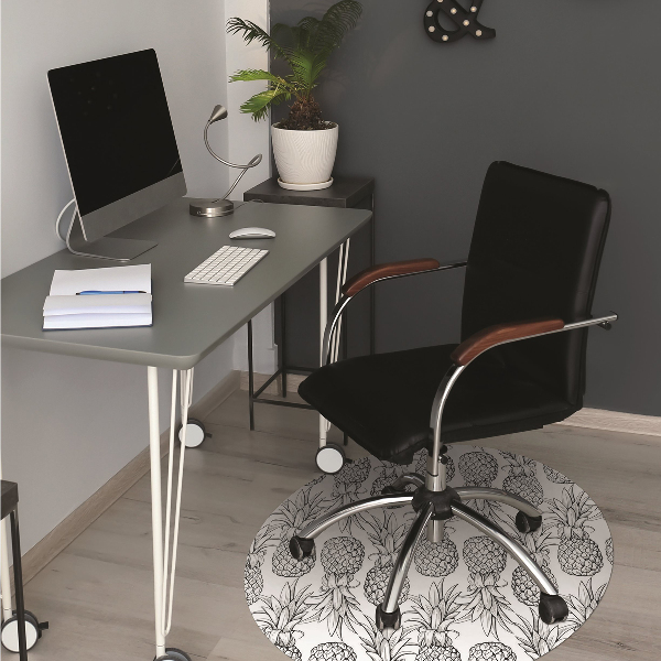 Office chair mat pineapples