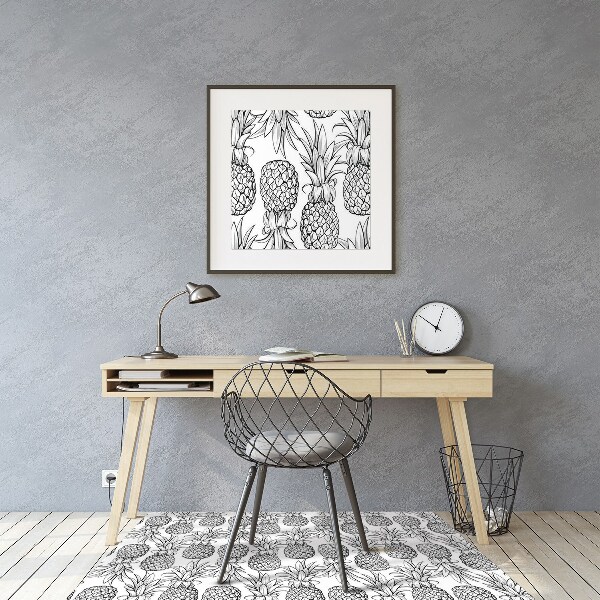 Office chair mat pineapples