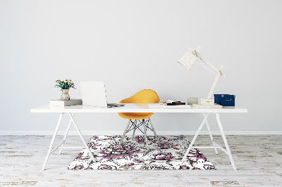 Office chair mat Roses