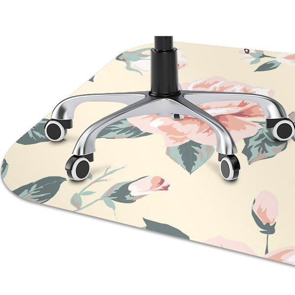 Computer chair mat Vintage Roses