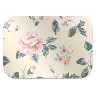 Computer chair mat Vintage Roses