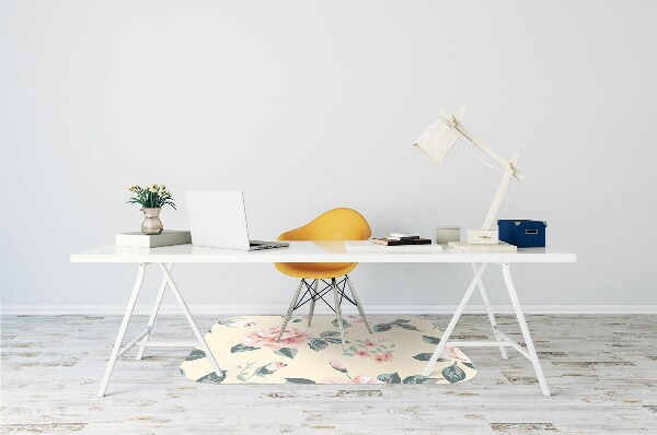 Computer chair mat Vintage Roses