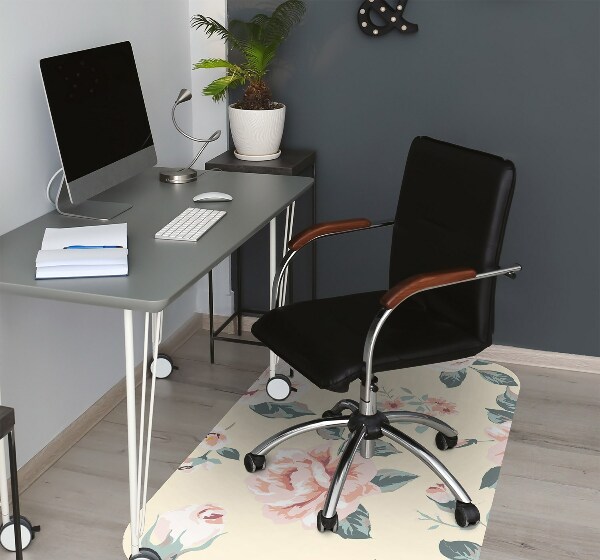 Computer chair mat Vintage Roses