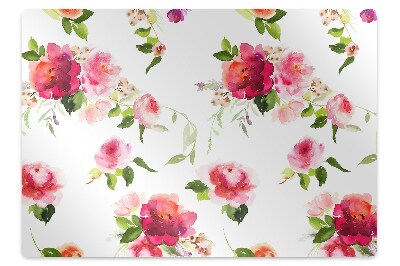 Office chair mat Spring flowers