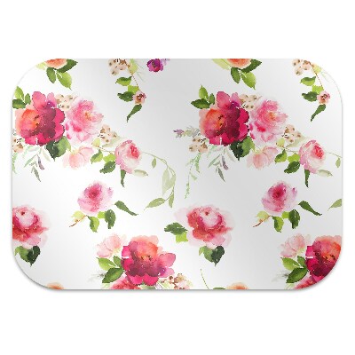 Office chair mat Spring flowers