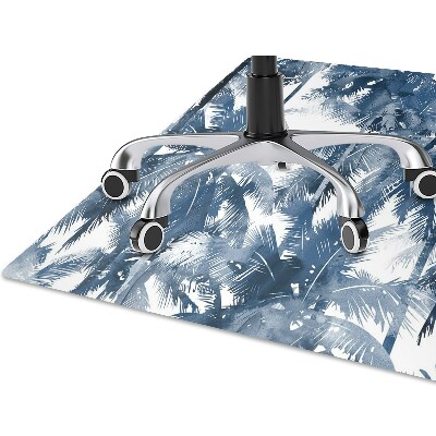 Chair mat floor panels protector tropical palm trees