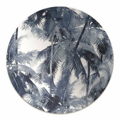 Chair mat floor panels protector tropical palm trees