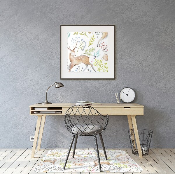 Office chair mat Wild animals