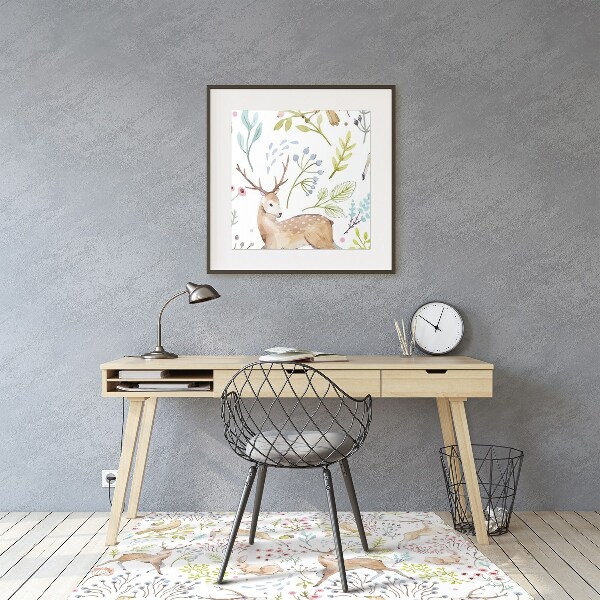 Office chair mat Wild animals