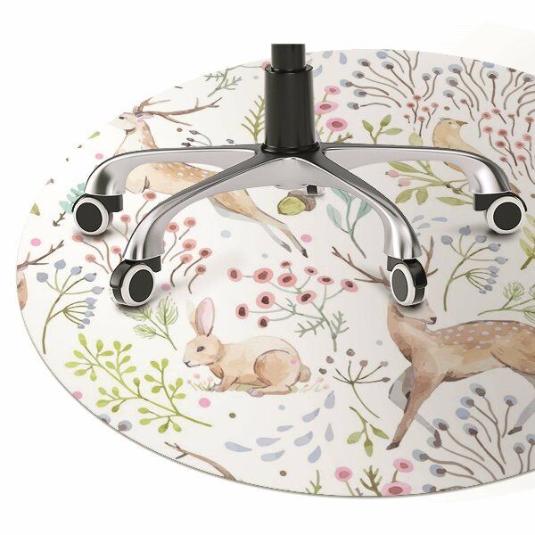 Office chair mat Wild animals