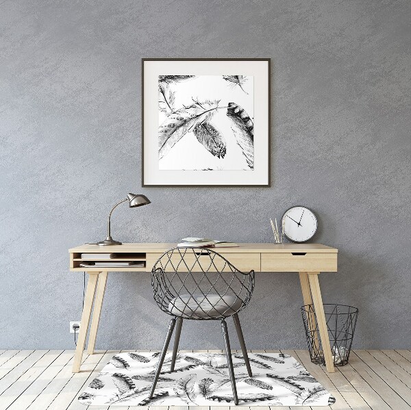 Office chair mat Feathers