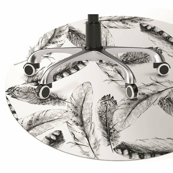 Office chair mat Feathers