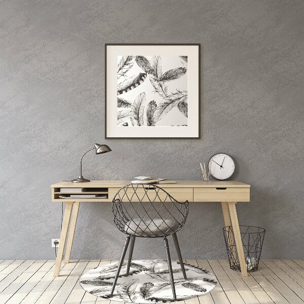 Office chair mat Feathers