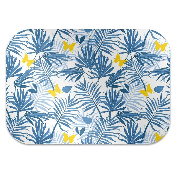 Office chair floor protector Butterflies in the tropics