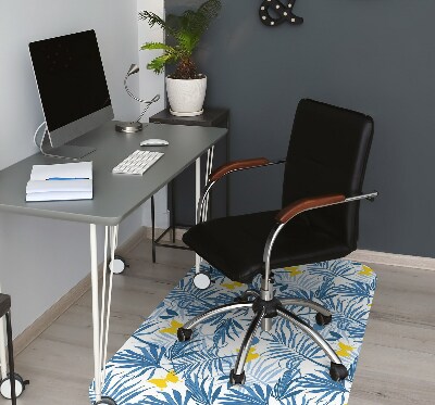 Office chair floor protector Butterflies in the tropics