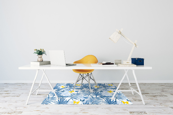 Office chair floor protector Butterflies in the tropics