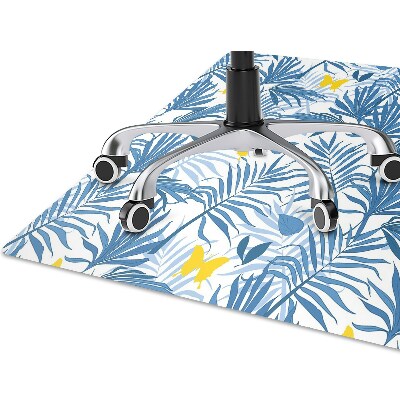 Office chair floor protector Butterflies in the tropics