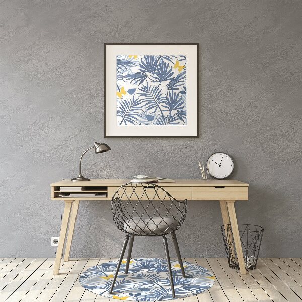 Office chair floor protector Butterflies in the tropics