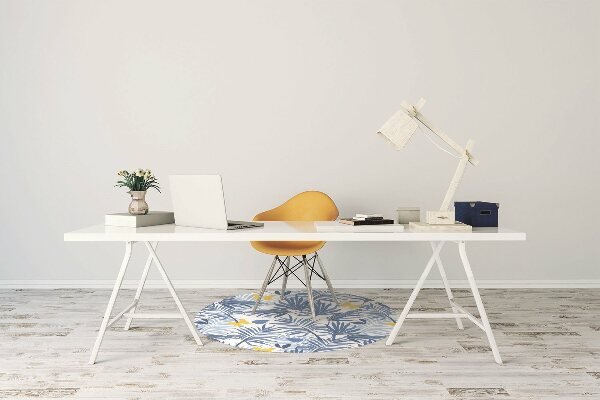 Office chair floor protector Butterflies in the tropics