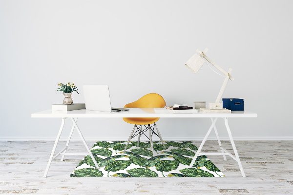 Office chair mat monstera